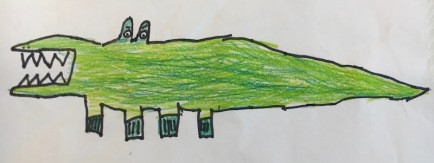 Un dibuix d'un nen de Y4