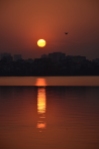 La posta de sol des del llac Ho Tay